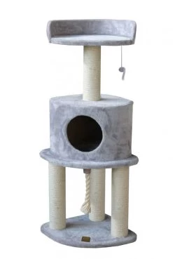 Arbre à Chat Corner Rope Gris - Ebi