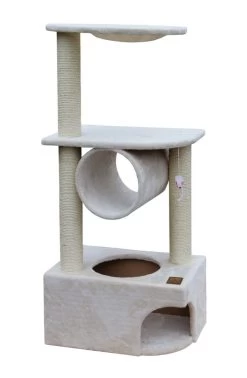 Arbre à Chat Tunnel Home Crème - Ebi