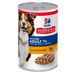 Boîte Canine Mature +7 Poulet (12 X 370 G) - Hill's Science Plan