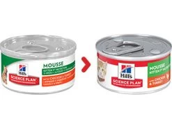 Boîtes Kitten 1ère Nutrition Mousse Poulet & Dinde X 24 - Hill's Science Plan