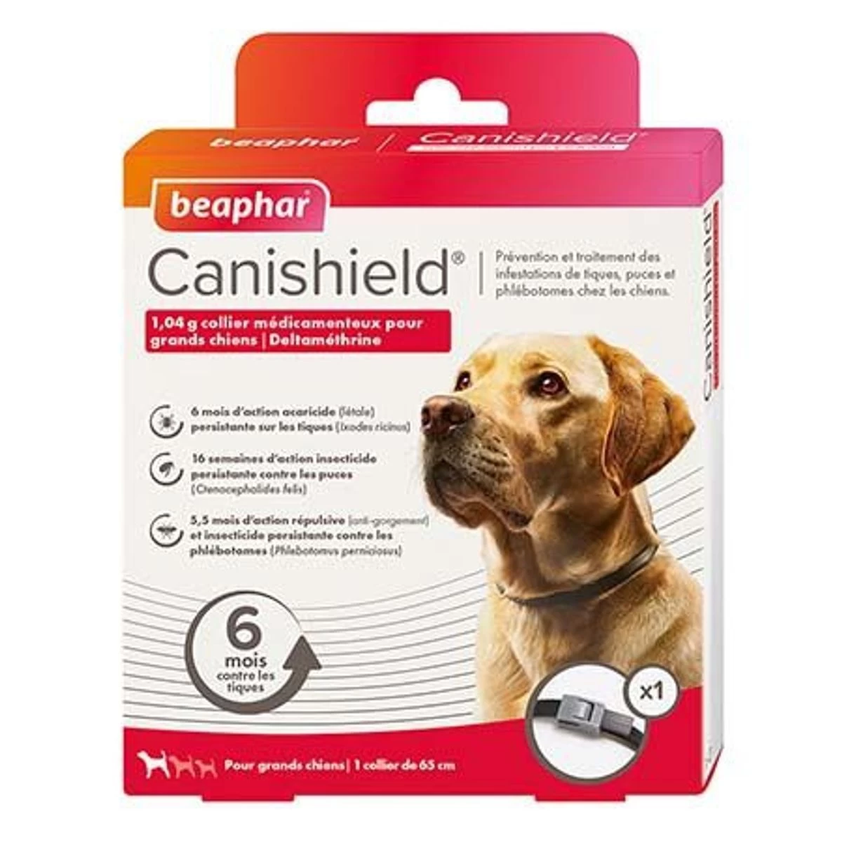 Collier Médicamenteux Pour Grands Chiens "Canishield" - Beaphar 3 Collier Médicamenteux Pour Grands Chiens "Canishield" - Beaphar