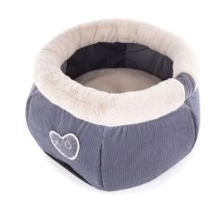 Corbeille Ronde Haute "Joli Cœur" Gris - Image Paris