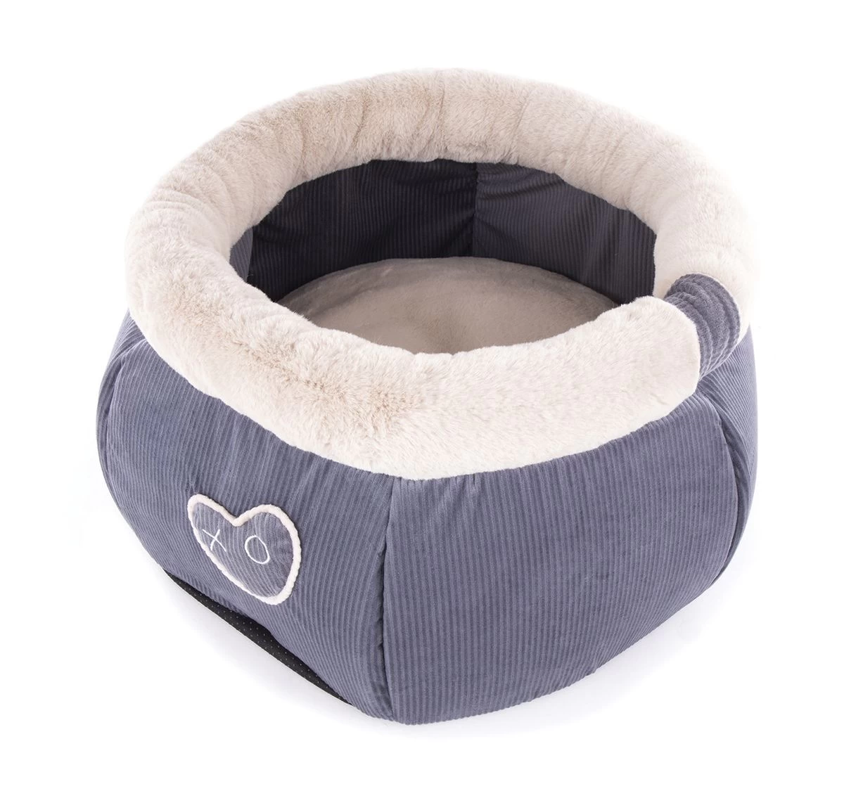 Corbeille Ronde Haute "Joli Cœur" Gris - Image Paris 3 Corbeille Ronde Haute "Joli Cœur" Gris - Image Paris