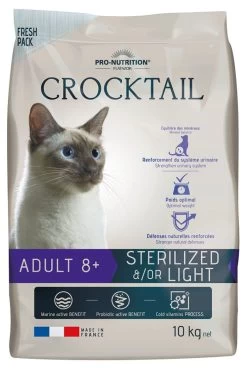 Crocktail Adult 8+ Sterilisé/Light - Flatazor -Fournitures Pour Animaux crocktail adult 8 sterilise light flatazor 1