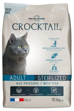 Crocktail Adult Stérilisé Au Poisson (nouvelle Formule) - Flatazor -Fournitures Pour Animaux crocktail adult sterilise au poisson nouvelle formule flatazor 1