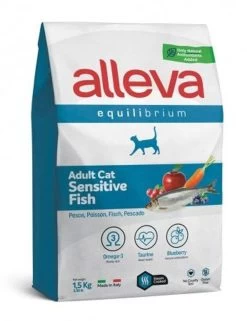 Croquettes Digestion Sensible Poisson Adulte Chat - Alleva Equilibrium