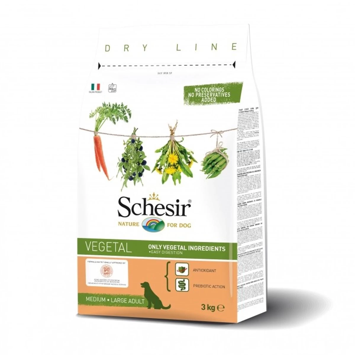Croquettes Pour Chiens Mediums Et Grands "Végétariennes" 3 Kg - Schesir 3 Croquettes Pour Chiens Mediums Et Grands "Végétariennes" 3 Kg - Schesir