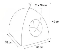 Espace Sommeil Isidoor Beige Pour Chat - Flamingo -Fournitures Pour Animaux espace sommeil isidoor beige pour chat flamingo 3