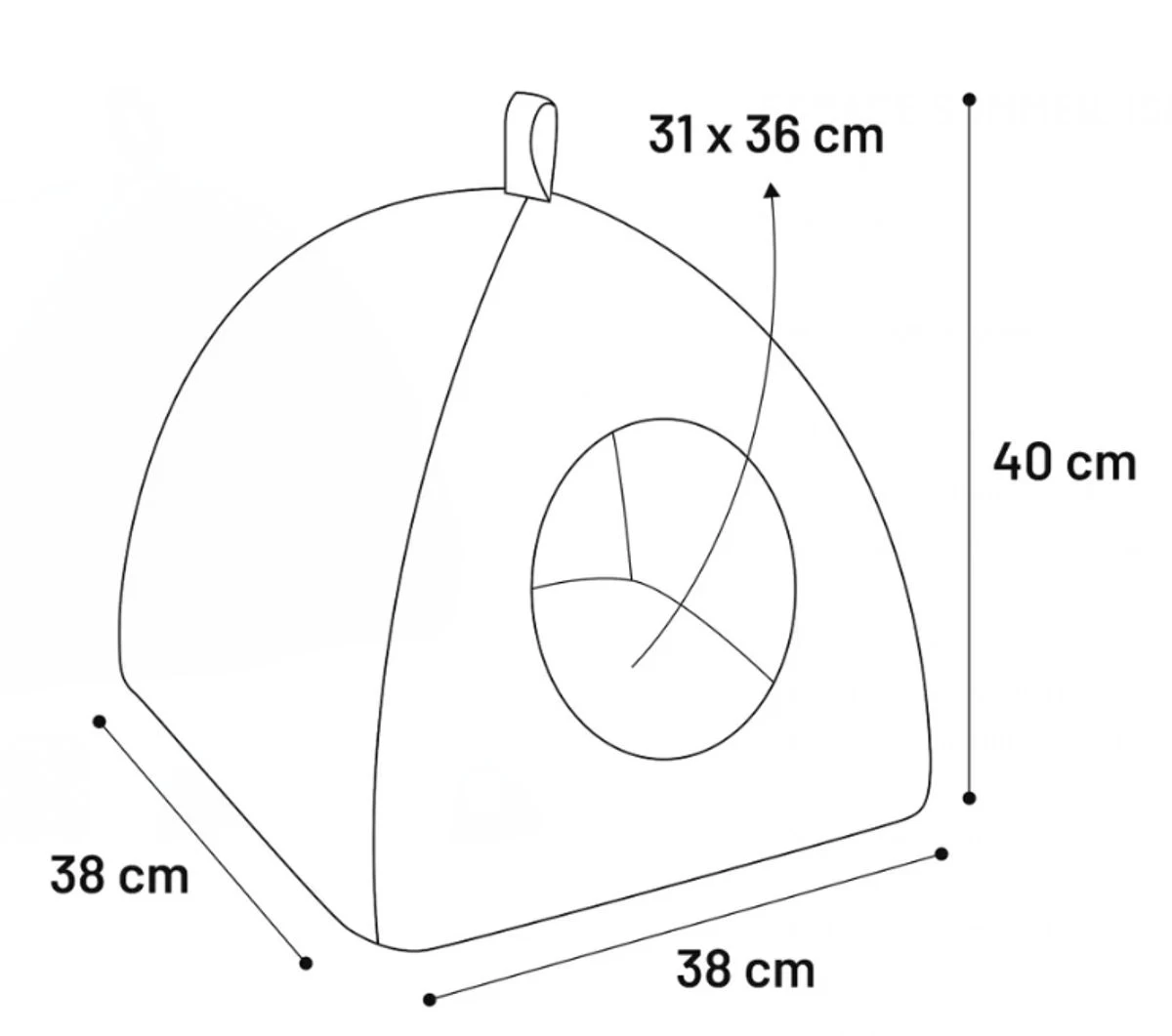 Espace Sommeil Isidoor Bleu Pour Chat - Flamingo 7 Espace Sommeil Isidoor Bleu Pour Chat - Flamingo – Image 5