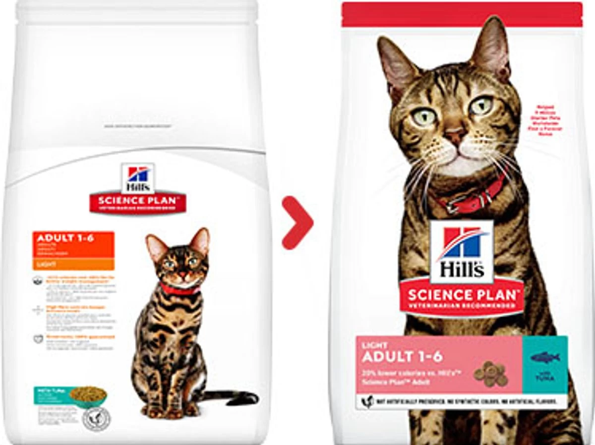 Feline Adult Light Au Thon - Hill's Science Plan 3 Feline Adult Light Au Thon - Hill's Science Plan