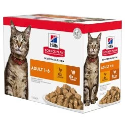 Feline Adult Multipack Pour Chat Poulet Et Dinde - Hill's Science Plan