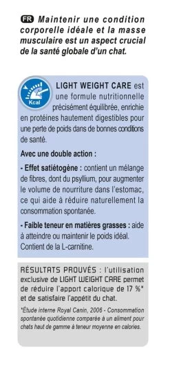 Feline Nutrition Light Weight Care - Royal Canin -Fournitures Pour Animaux feline nutrition light weight care royal canin 3