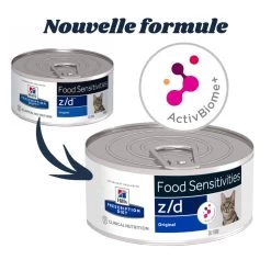 Feline Z/D AB+ Pour Chat 24 X 156 G - Hill's Prescription Diet -Fournitures Pour Animaux feline z d ab pour chat 24 x 156 g hill s prescription diet 1