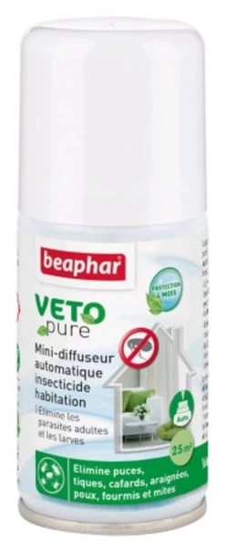 Fogger Insecticide "Vetopure" Habitation Au Pyrèthre 60m² - Beaphar