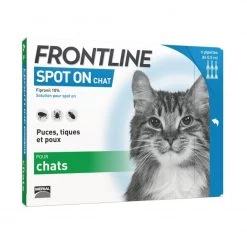 Frontline Spot On Chat - Merial 5 Frontline Spot On Chat - Merial -Fournitures Pour Animaux frontline spot on chat merial 1