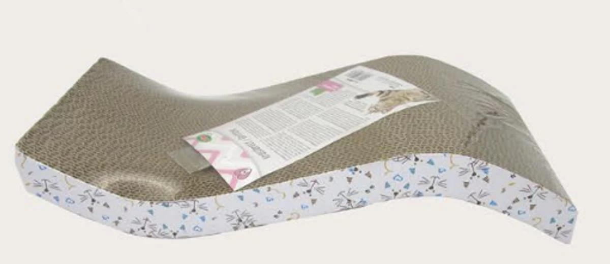 Griffoir Vague Avec Motif Chat - Bubimex 3 Griffoir Vague Avec Motif Chat - Bubimex