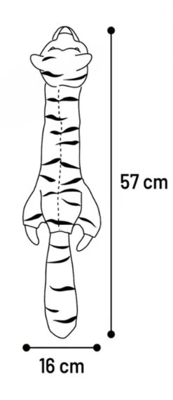 Jouet Tigre Elisa Oange - Flamingo -Fournitures Pour Animaux jouet tigre elisa oange flamingo 1