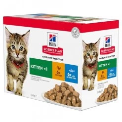 Kitten Multipack Poulet Et Poisson (12x 85 G) - Hill's Science Plan