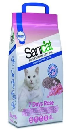 Litière à La Rose 7 Jours *5 X 4 Litres* - Sanicat