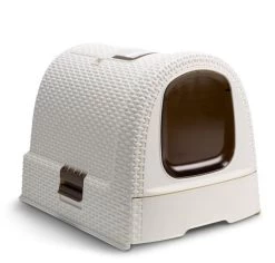 Maison De Toilette Pour Chats - Curver -Fournitures Pour Animaux maison de toilette pour chats curver 2