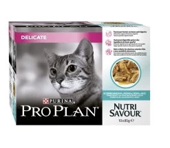 Nutrisavour "Delicate" Riche En Poisson 10 X 85 G - Pro Plan