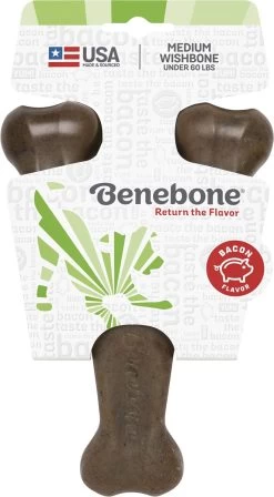 Os à Mâcher "Wishbone" Bacon - Benebone -Fournitures Pour Animaux os a macher wishbone bacon benebone 2