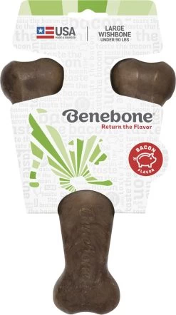Os à Mâcher "Wishbone" Bacon - Benebone -Fournitures Pour Animaux os a macher wishbone bacon benebone 4