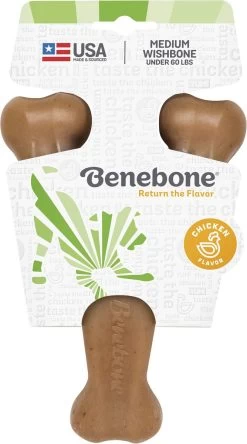 Os à Mâcher "Wishbone" Poulet Rôti - Benebone -Fournitures Pour Animaux os a macher wishbone poulet roti benebone 2