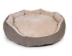 Panier Rond "Leto" Brun - Vadigran -Fournitures Pour Animaux panier rond leto brun vadigran 2