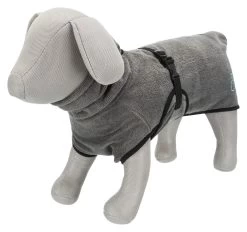 Peignoir De Bain Pour Chien Gris - Trixie -Fournitures Pour Animaux peignoir de bain pour chien gris trixie 4