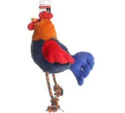 Peluche Coq Squeak Et Cordes Rovy - Flamingo Pets Products -Fournitures Pour Animaux peluche coq squeak et cordes rovy flamingo pets products 1