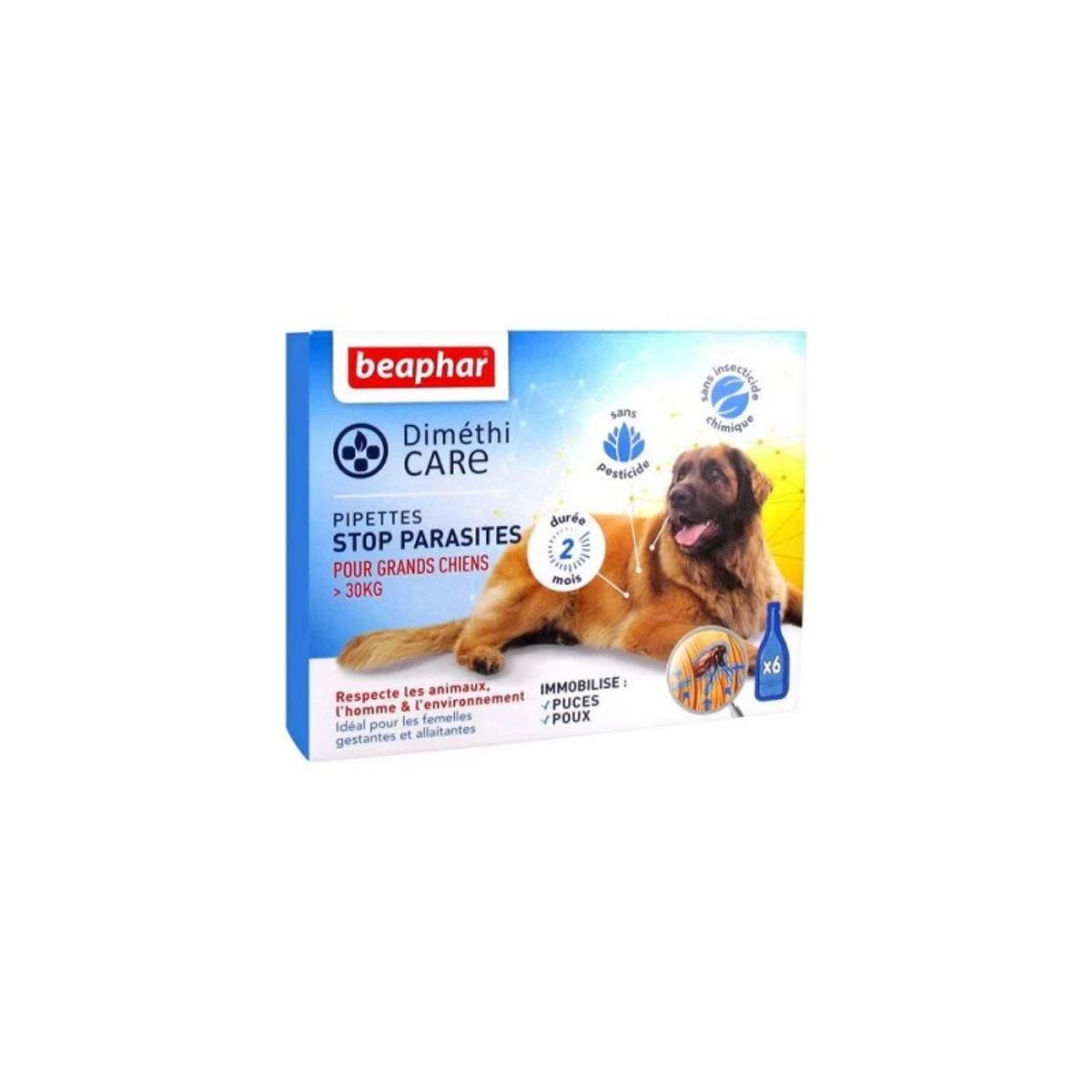 Pipette Stop Parasites Grands Chiens - Beaphar 3 Pipette Stop Parasites Grands Chiens - Beaphar