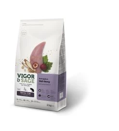 Poulet/Astragale/ Algues Marines Pour Chat Senior 2 Kg - Vigor & Sage