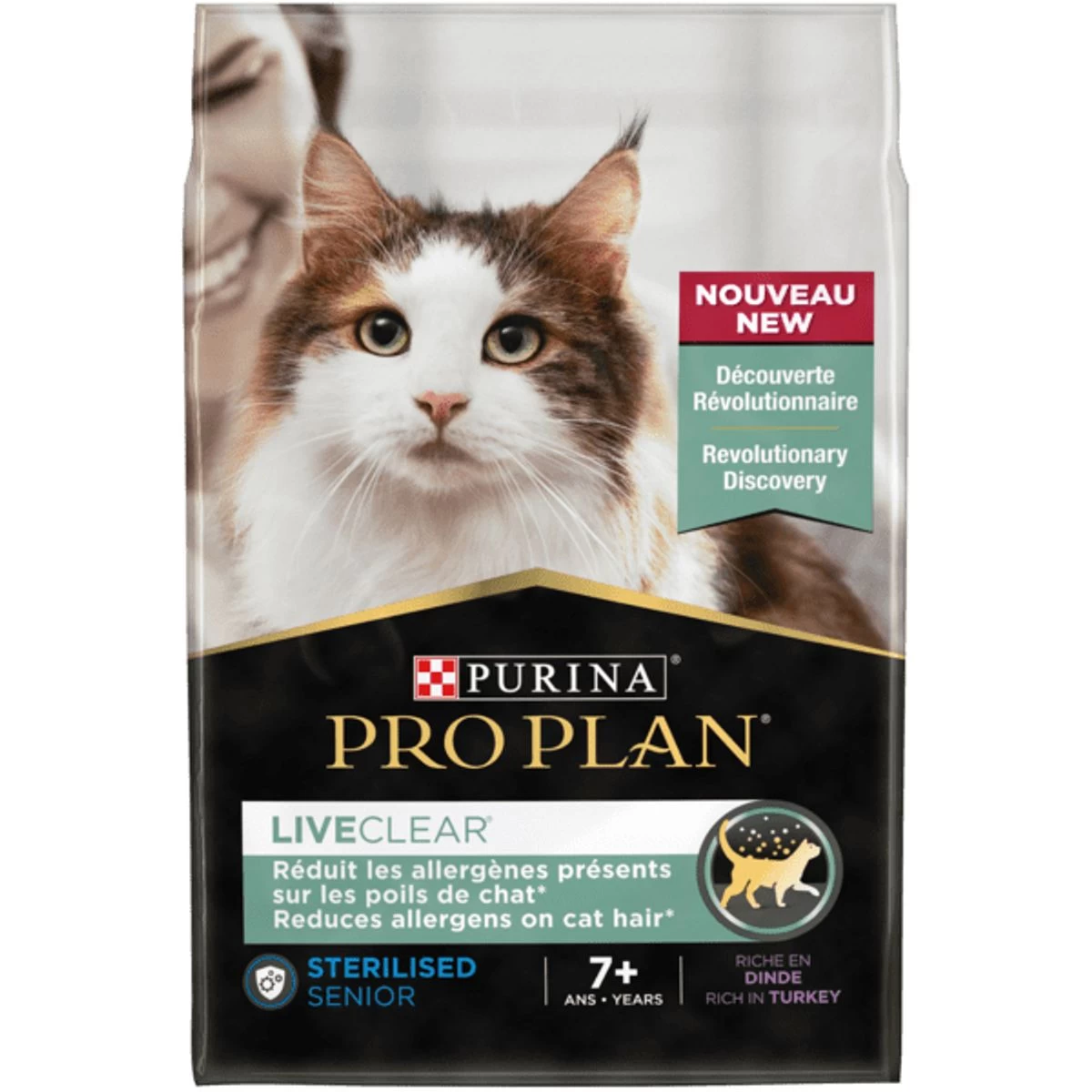 Pro Plan Cat Liveclear Sterilised Senior 7+ Riche En Dinde - Purina 3 Pro Plan Cat Liveclear Sterilised Senior 7+ Riche En Dinde - Purina