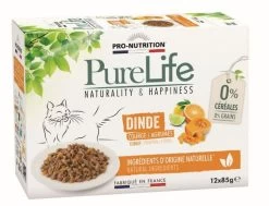 PureLife Chat Wet Dinde (12 X 85 G) - Flatazor