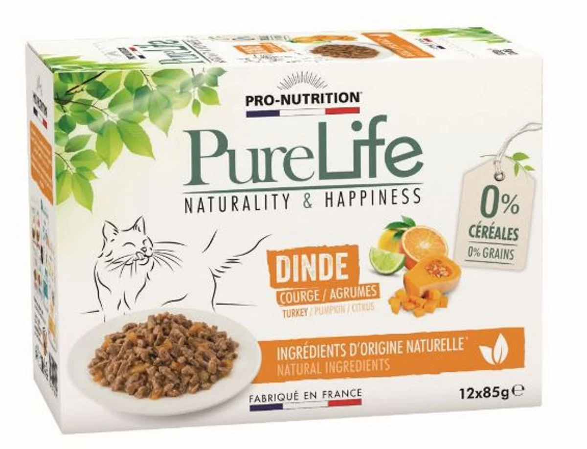 PureLife Chat Wet Dinde (12 X 85 G) - Flatazor 3 PureLife Chat Wet Dinde (12 X 85 G) - Flatazor