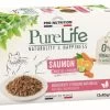 PureLife Chat Wet Saumon (12 X 85 G) - Flatazor -Fournitures Pour Animaux purelife chat wet saumon 12 x 85 g flatazor