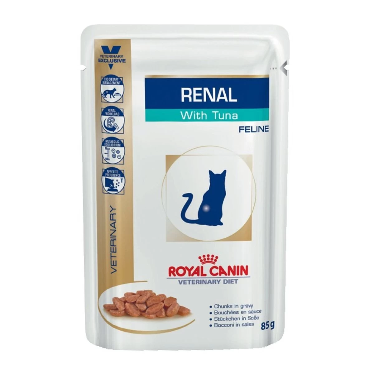 Renal - Thon (12 Sachets 85 G) - Royal Canin Veterinary Diet 3 Renal - Thon (12 Sachets 85 G) - Royal Canin Veterinary Diet