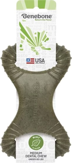 Stick à Mâcher "Dental Chew" Menthe - Benebone -Fournitures Pour Animaux stick a macher dental chew menthe benebone 2