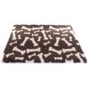 Tapis Anti-dérapant "Os Marron/blanc" - Martin Sellier -Fournitures Pour Animaux tapis anti derapant os marron blanc martin sellier