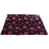 Tapis Anti-dérapant "Pattes Noir/rose" - Martin Sellier -Fournitures Pour Animaux tapis anti derapant pattes noir rose martin sellier