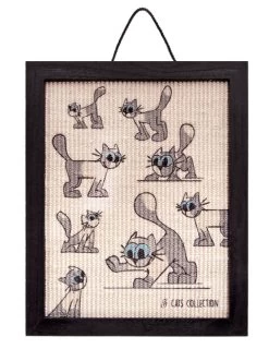 Toile à Gratter Motif Chatons - Ferribiella